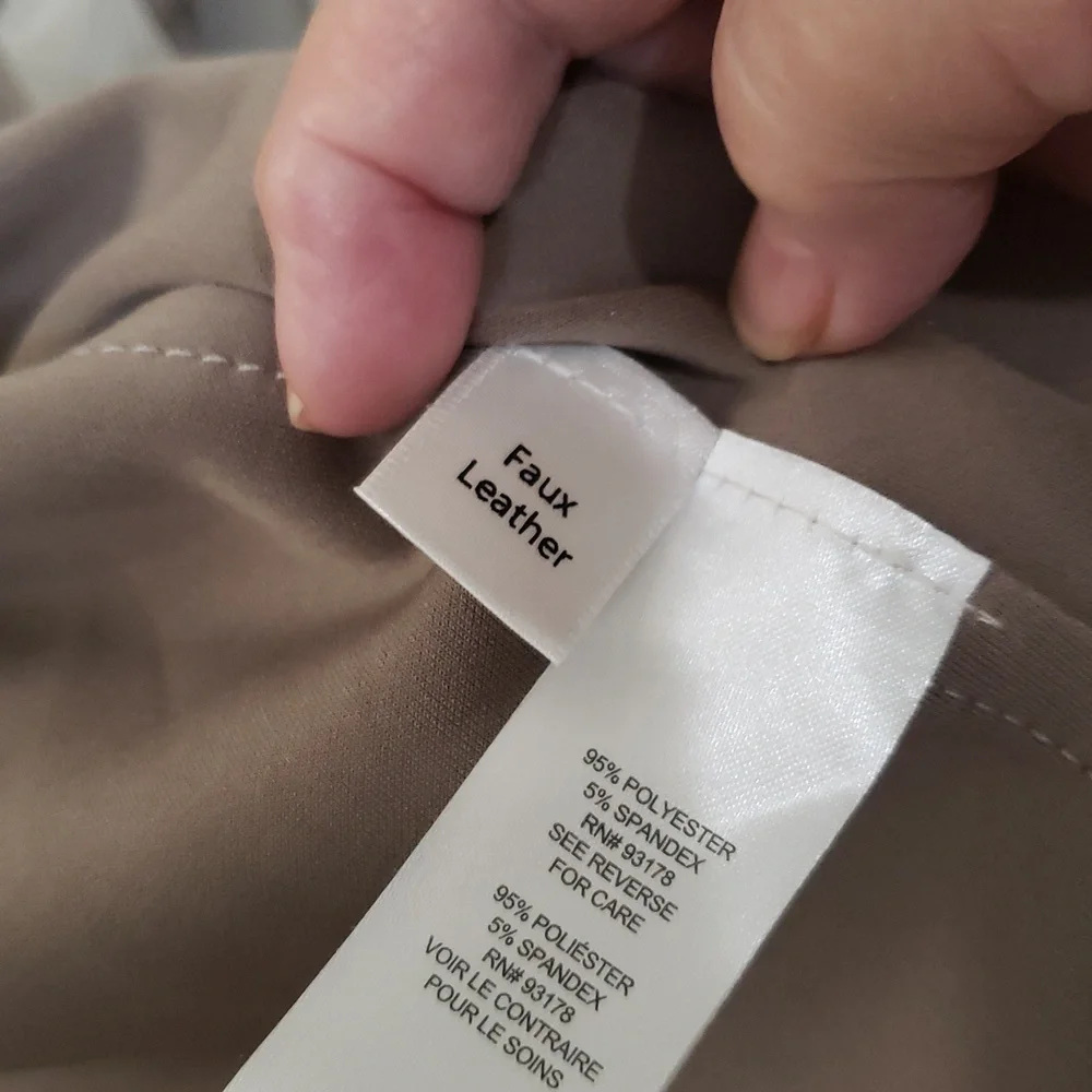 T Tahari Plus Size Mel Faux Suede Classic Trench Coat Light Taupe - Picture 6 of 15